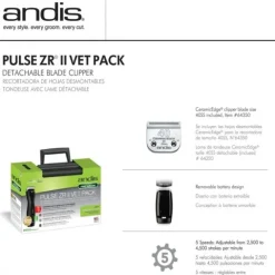 Andis Pulse ZR II Vet Pack Model DBLC-2 Hundtrimmer