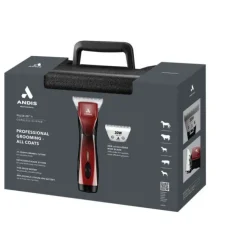 Andis Pulse ZR II Wide Klippmaskin Röd