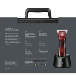 Andis Pulse ZR II Wide Klippmaskin Röd