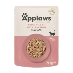 Applaws Cat Adult Tuna Fillet with Salmon in Broth 70 g
