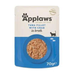 Applaws Cat Adult Tuna Fillet with Crab in Broth 70 g