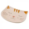 Basic Cat Face Keramikskål för Katt Beige