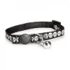 Basic Cat Reflective Halsband Dödskalle Svart