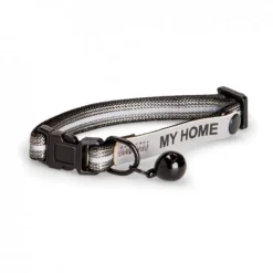 Basic Cat Reflective Halsband med Namnskylt