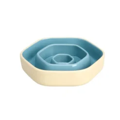 Basic Hexagon Slow Feeder Matskål i Keramik
