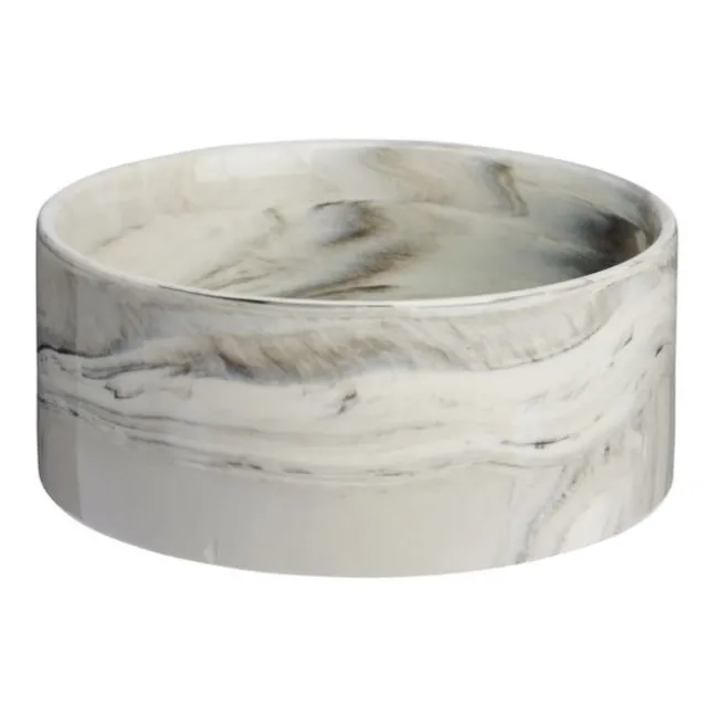 Basic Marble Keramikskål Vit
