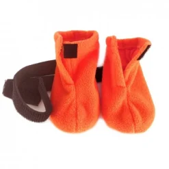 Basic Paws Fleece Hundskor Korta Orange 4-pack