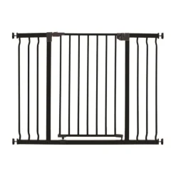 Basic Sturdy Hundgrind Bred Svart 76 x 99 - 105,5 cm