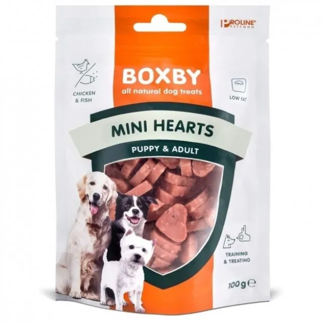 Boxby Puppy Mini Hjärtan 100g