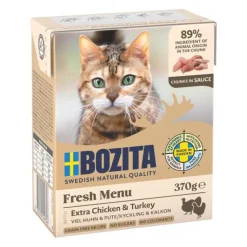 Bozita Bitar i sås Kyckling & Kalkon 370 g