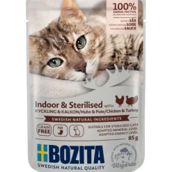 Bozita Indoor & Sterilised Kyckling & Kalkon i Sås 85 g