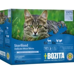 Bozita Indoor & Sterilised Multibox i Sås 12x85 g