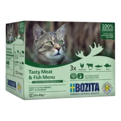Bozita Kött & Fisk i Gelé Multipack 12x85 g