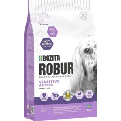 Bozita Robur Dog Adult Sensitive Active Lamm