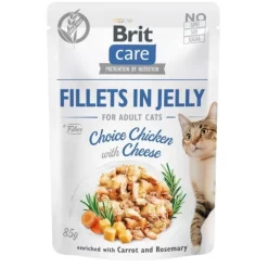 Brit Care Cat Adult Chicken & Cheese in Jelly 85 g
