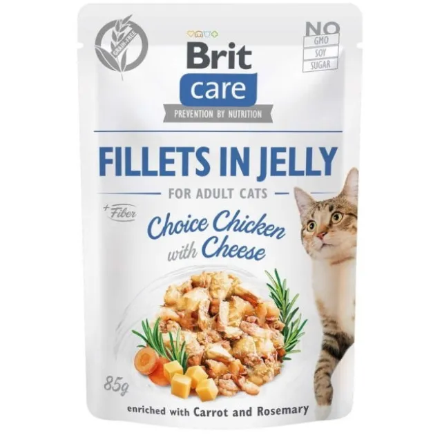 Brit Care Cat Adult Chicken & Cheese in Jelly 85 g