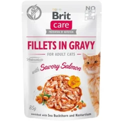 Brit Care Cat Adult Salmon in Gravy 85 g
