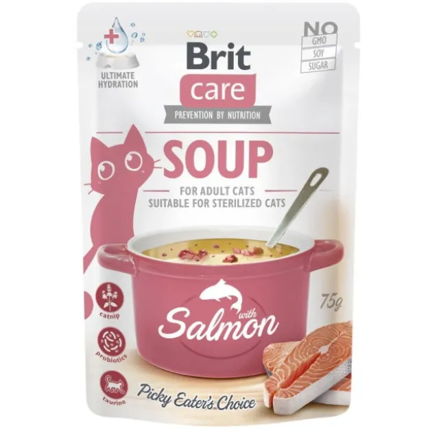 Brit Care Cat Soup Salmon 75 g