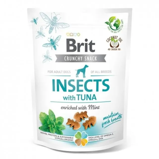 Brit Care Crunchy Snack Insects Tuna 200 g