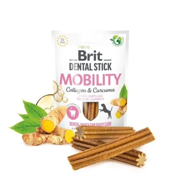 Brit Care Dental Stick Mobility Collagen & Curcuma 7-pack