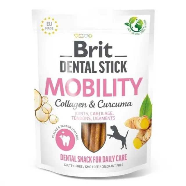 Brit Care Dental Stick Mobility Collagen & Curcuma 7-pack