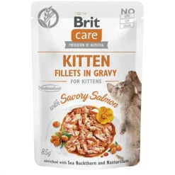 Brit Care Kitten Salmon in Gravy 85 g