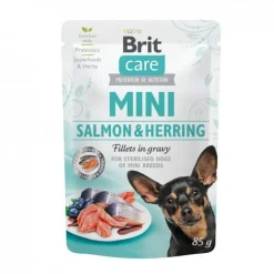 Brit Care Mini Salmon & Herring in Gravy 85 g