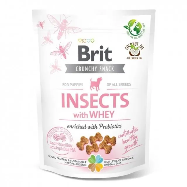 Brit Care Puppy Crunchy Snack Insects Whey 200 g