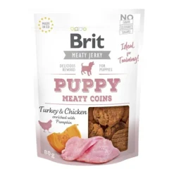 Brit Care Puppy Meaty Jerky Coins Turkey 80 g
