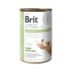 Brit Veterinary Diet Dog Diabetes Grain Free Lamb & Pea 400 g