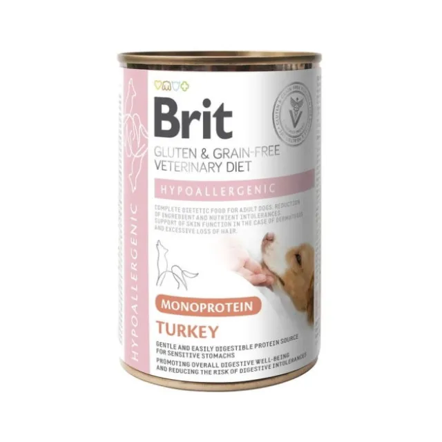 Brit Veterinary Diet Dog Hypoallergenic Monoprotein Turkey 400 g