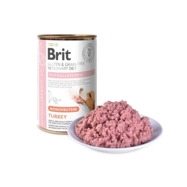 Brit Veterinary Diet Dog Hypoallergenic Monoprotein Turkey 400 g
