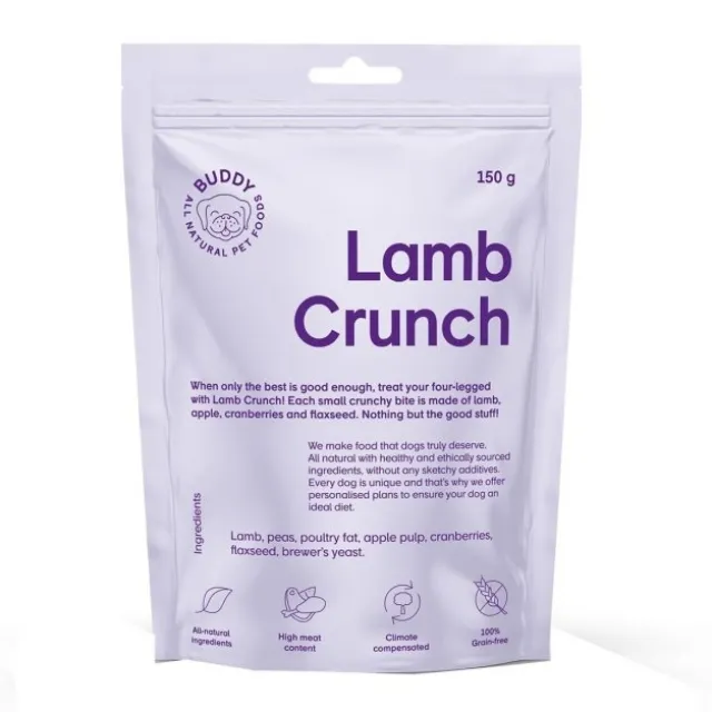 Buddy Petfoods Lamb Crunch Dog Hundgodis 150 g