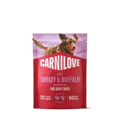 Carnilove Dog Adult Turkey & Buffalo with Rose petals Paté 300 g