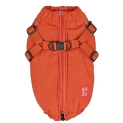 51 Degrees North Adventure Kombinerad Hundjacka och Hundsele Orange
