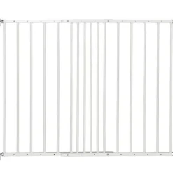 DogSpace Lucky Hundgrind Utdragbar Vit 62,5-106,8x72,5 cm