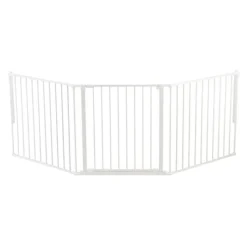 DogSpace Max Hundgrind Vikbar Vit 90-223x70,5 cm