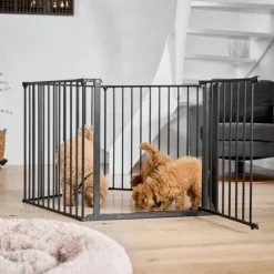 DogSpace Max 2-i-1 Hundgrind/Valphage Svart