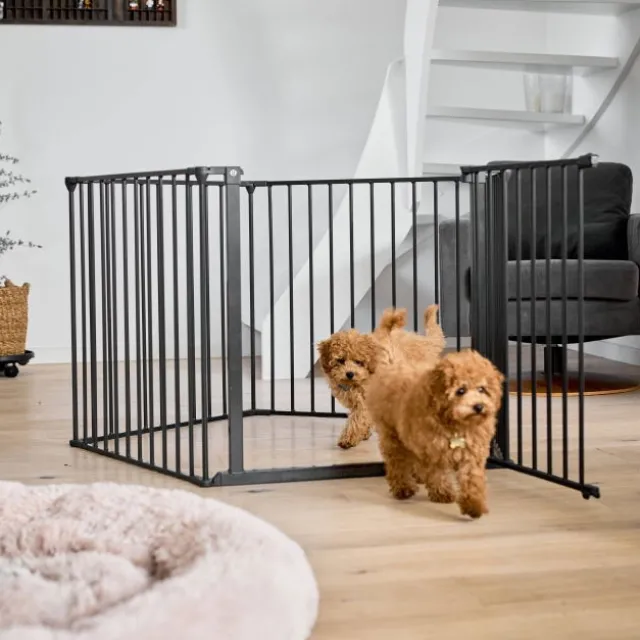 DogSpace Max 2-i-1 Hundgrind/Valphage Svart