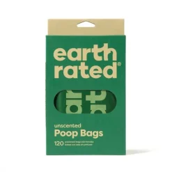 Earth Rated PCR Bajspåsar med Handtag Oparfymerade 120-pack
