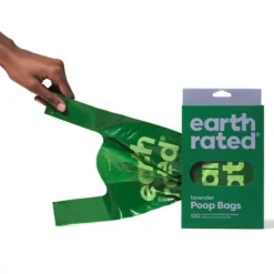 Earth Rated PCR Bajspåsar med Handtag Lavendel 120-pack
