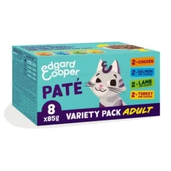 Edgard & Cooper Cat Adult Multipack Paté 8 x 85 g