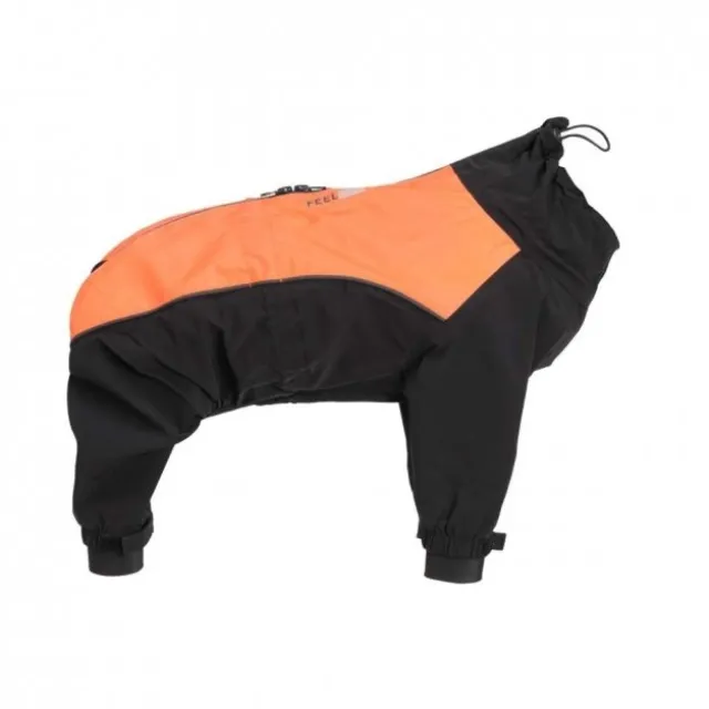 Feel Active Helsingborg Hundoverall Reflex Svart/Orange
