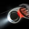 Flexi Led-Lampa till Hundkoppel Svart
