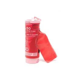 Goo-eez Bajspåsar med Hållare Cherry Pop 50-pack