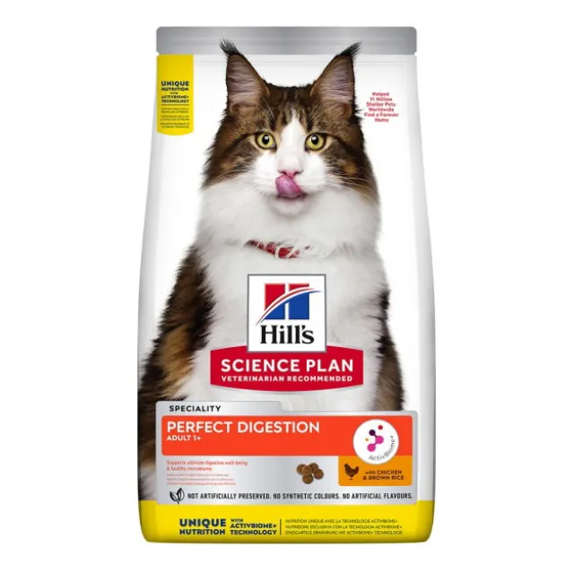 Hill's Science Plan Cat Adult Perfect Digestion Chicken & Brown Rice