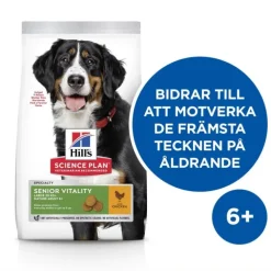 Hill's Science Plan Dog Adult 6+ Senior Vitality Large Breed Chicken 14 kg