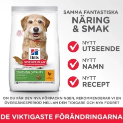 Hill's Science Plan Dog Adult 7+ Youthful Vitality Small & Mini Chicken