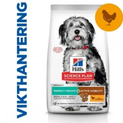 Hill's Science Plan Dog Perfect Weight & Active Mobility Adult Medium with Chicken 12 kg