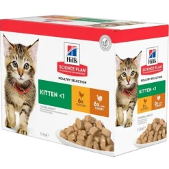 Hill's Science Plan Kitten Chicken & Turkey 12x85 g
